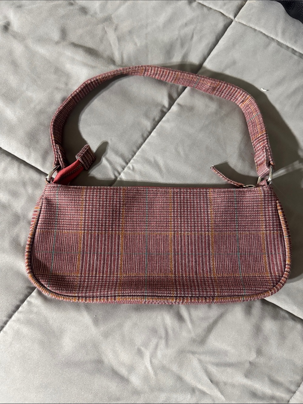 Source Unknown Pink Plaid Mini Shoulder Bag